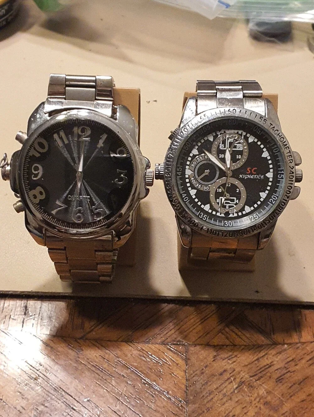 10/$20 Lot Of 2  Men's Spy Watches For Parts Or Repair